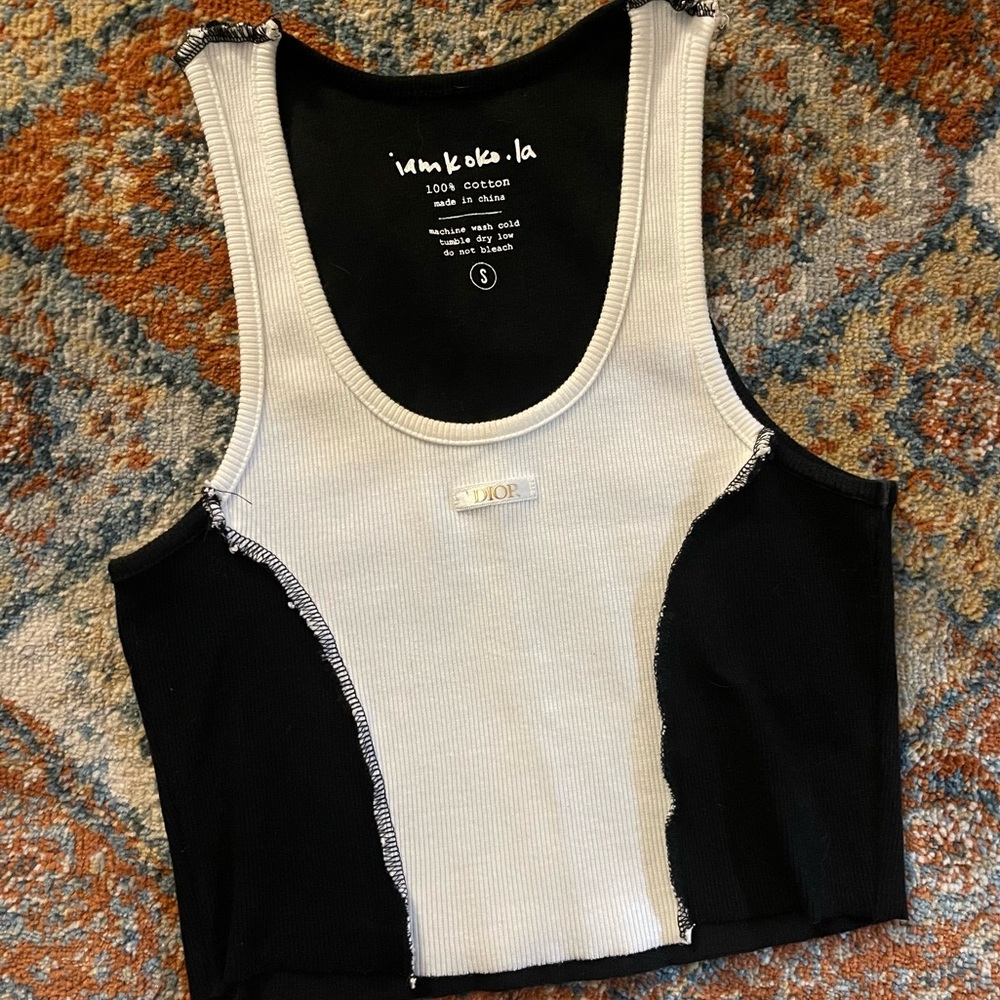 Iamkoko.la | One of a kind “DIOR” logo vintage crop tank size: small - Picture 1 of 7